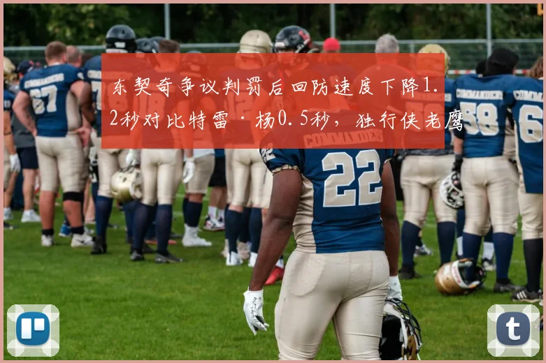 东契奇争议判罚后回防速度下降1.2秒对比特雷·杨0.5秒，独行侠老鹰关键战效率分化